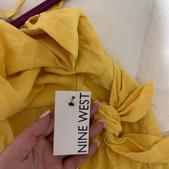 Nine West Side Cross Tie Mini Dress - Picture 3 of 6